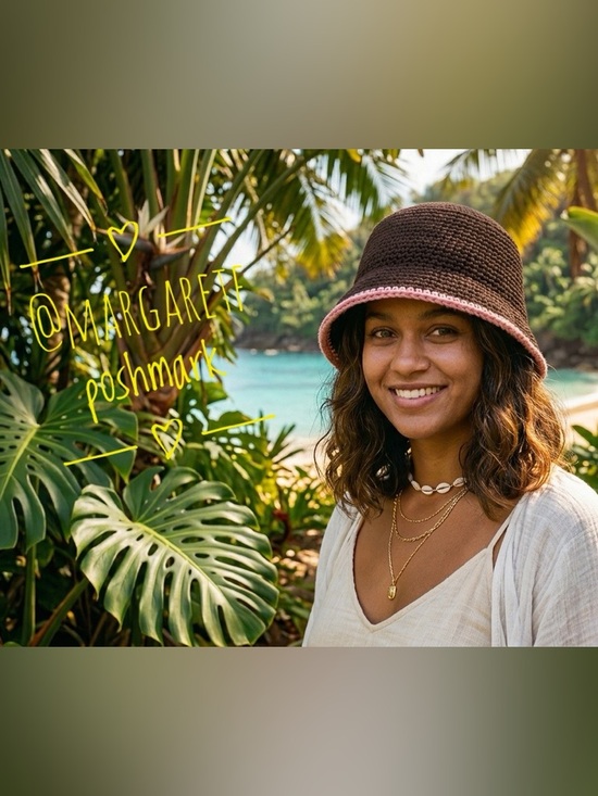 Zara Accessories - Zara Crochet band  hat , brown pink